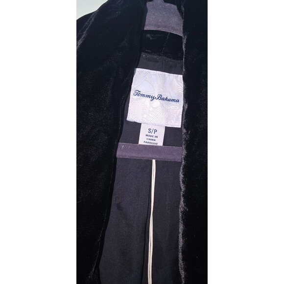 Tommy Bahama Velvet Sands Jacket Black luxurious velvet jacket - Picture 10 of 11